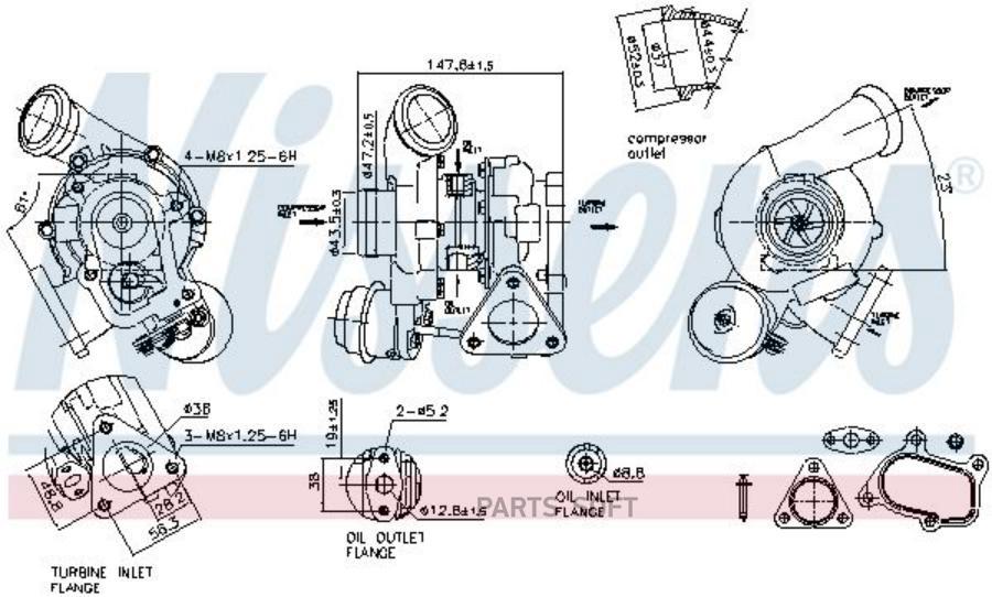 турбокомпрессор Opel AstraVectraZafira 20D 00 56516₽