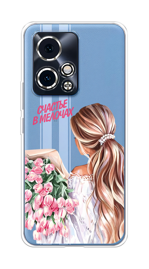 

Чехол на Honor 90 GT "Простые радости", Прозрачный;розовый;белый;бежевый, 6123450-1