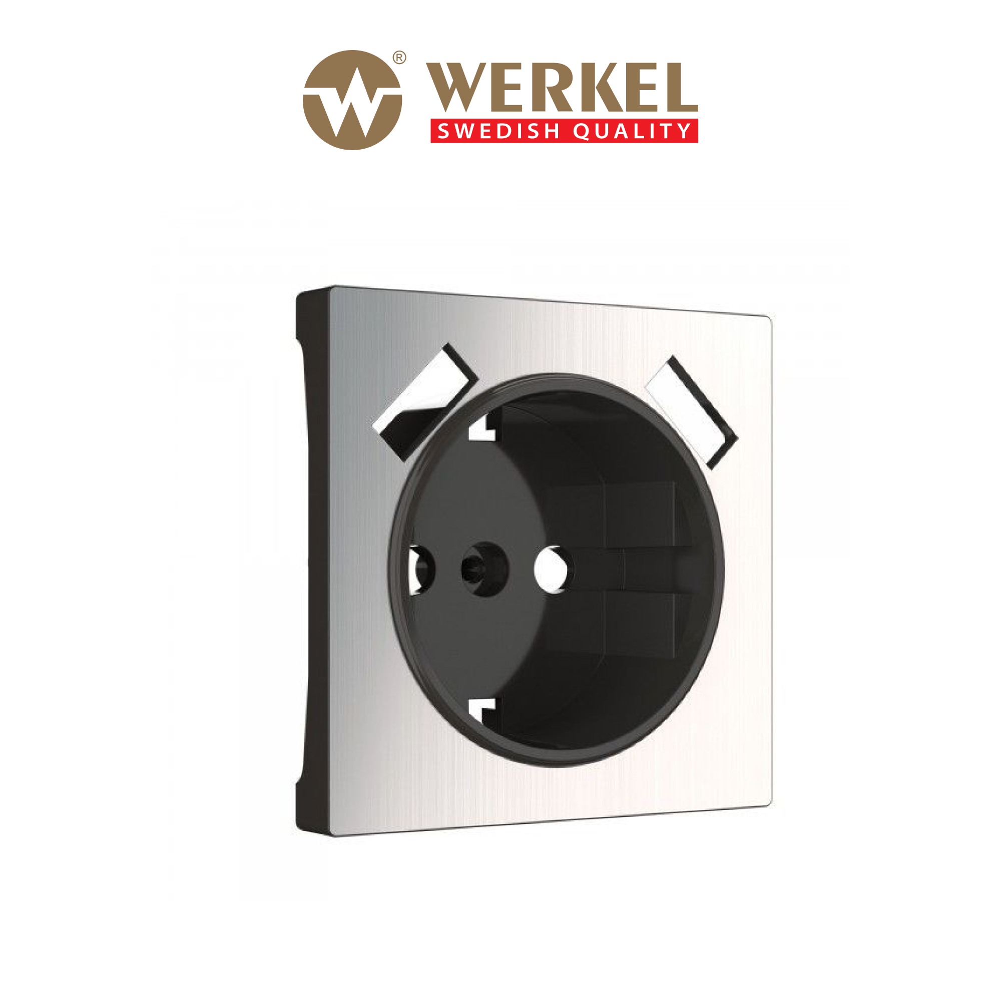 

Накладка для USB розетки Werkel W1179502, глянцевый никель, Серебристый