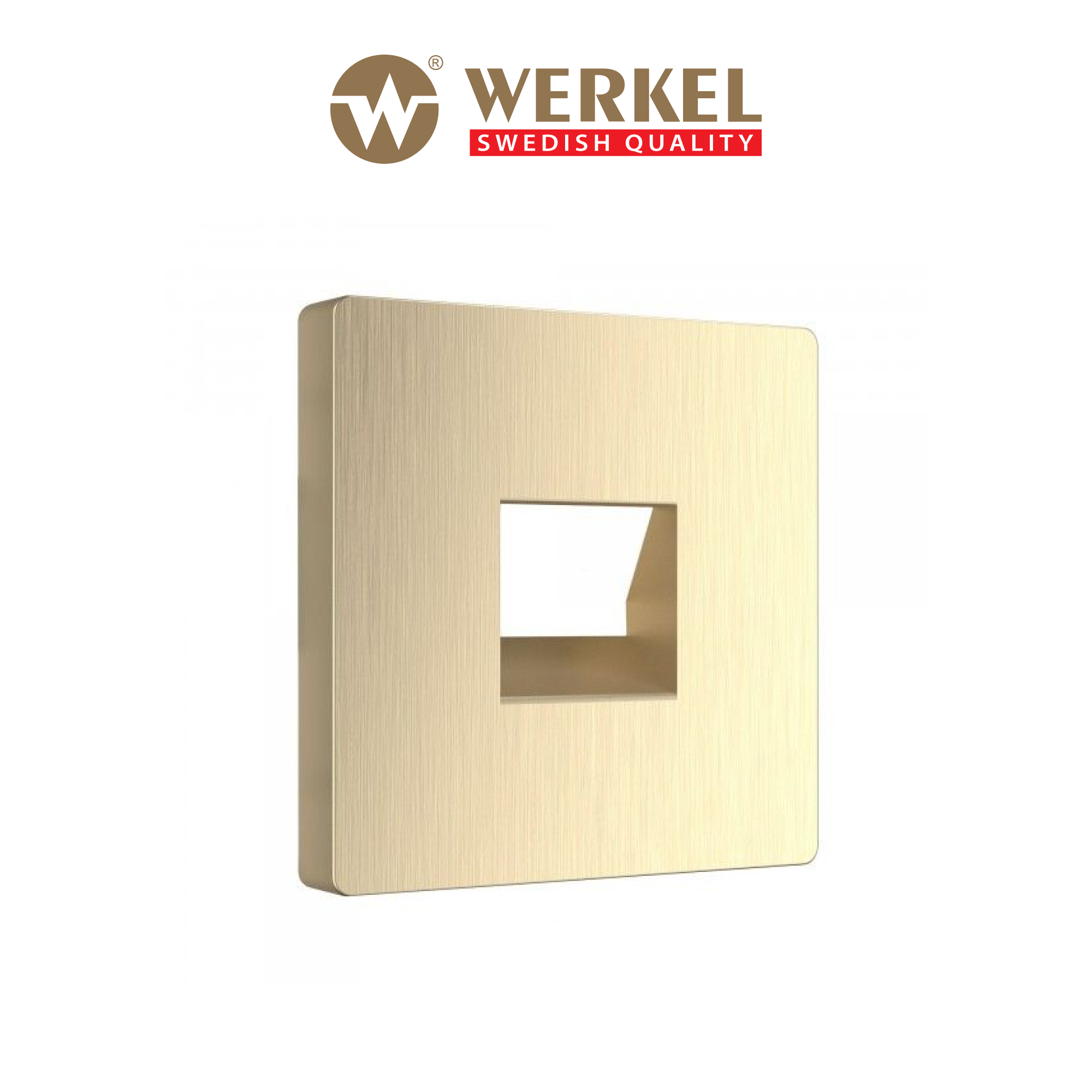 

Накладка для телефонной розетки RJ11 Werkel W1192010, шампань рифленый, Бежевый