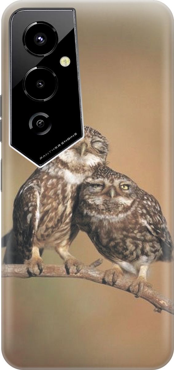 

Силиконовый чехол на Tecno Pova 4 Pro с принтом "Пара совушек", Белый;коричневый, 158083