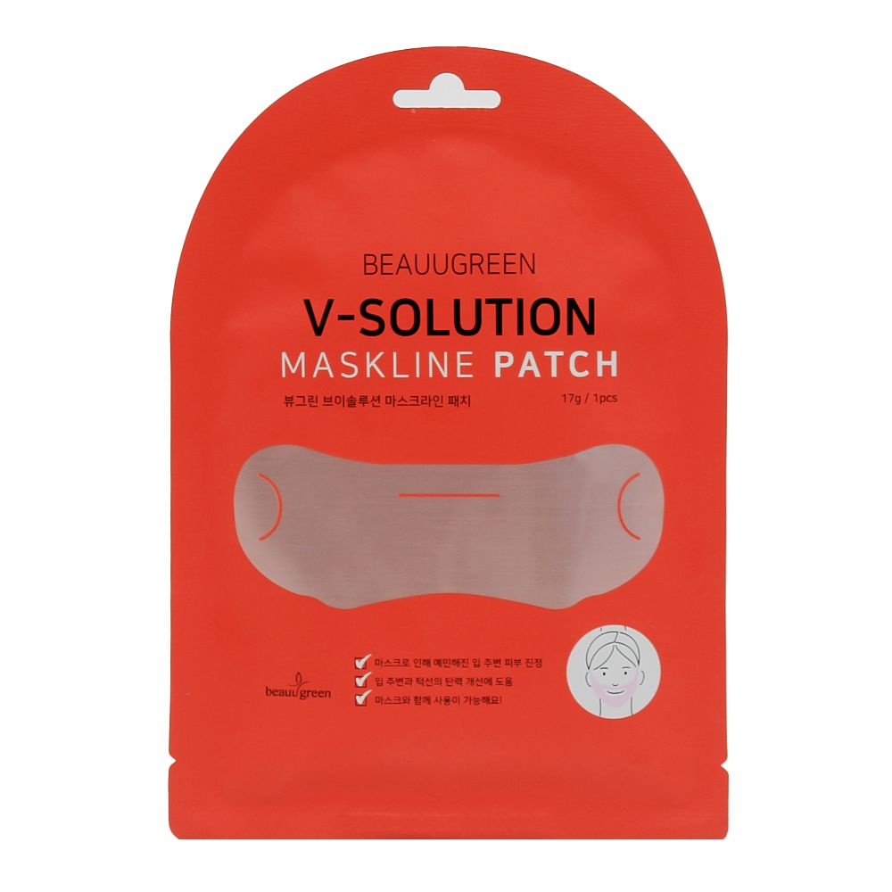 Маска BeauuGreen для коррекции овала лица V-Solution Mask Line Patch 17г крем для моделирования овала лица и подбородка lipolift modellage