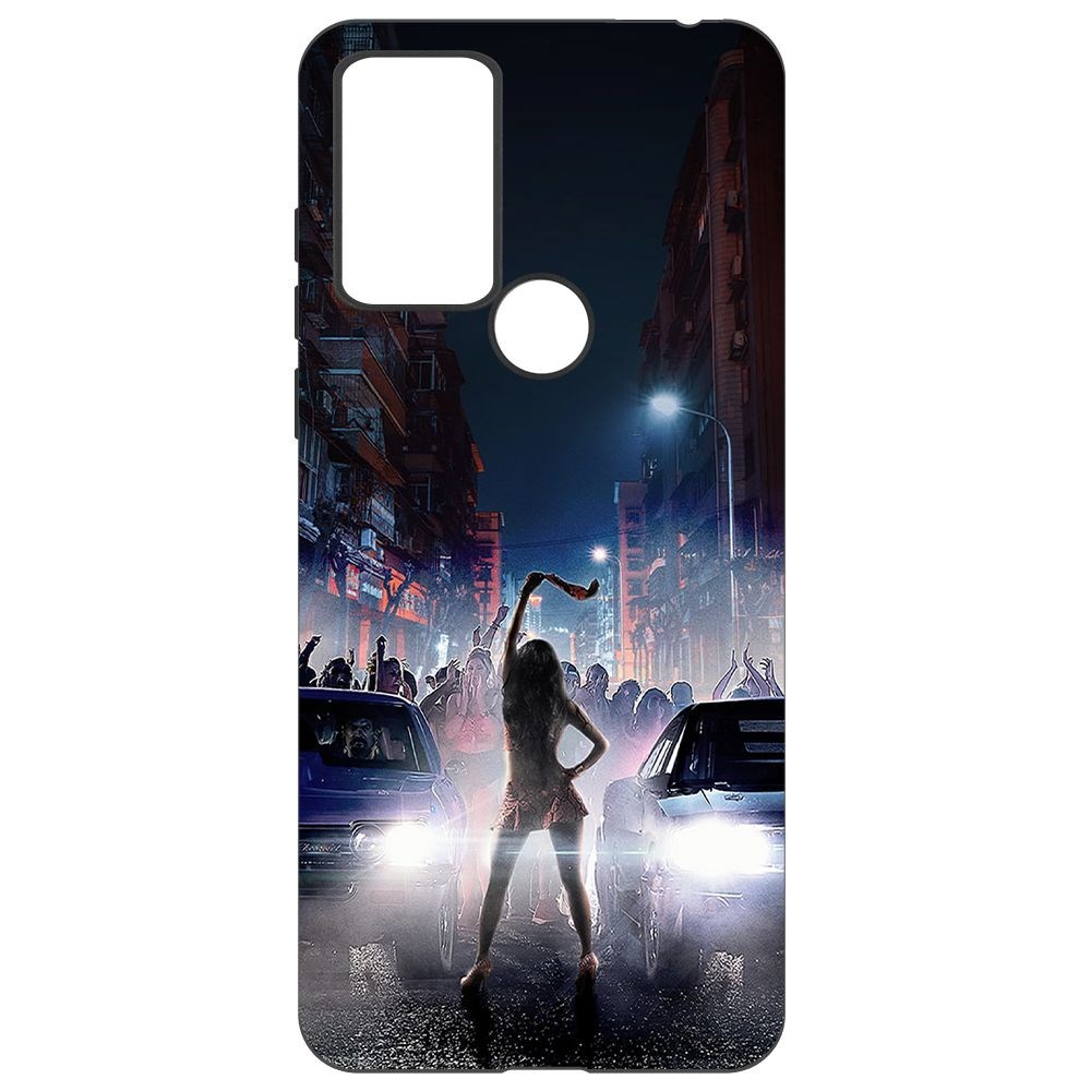 

Чехол-накладка Krutoff Soft Case Форсаж. Стритрейсинг для TCL 30 SE черный