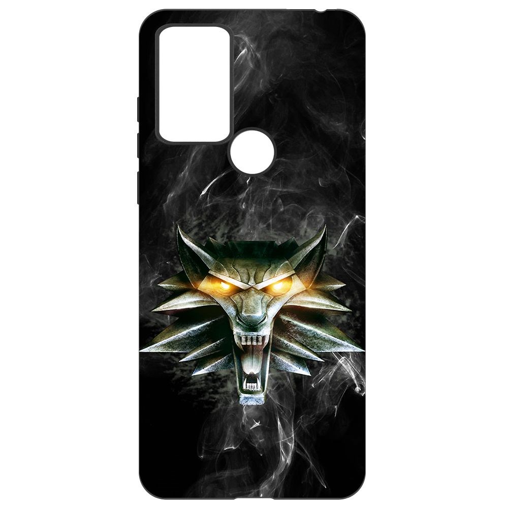 

Чехол-накладка Krutoff Soft Case Ведьмак. Школа Волка для TCL 305 черный