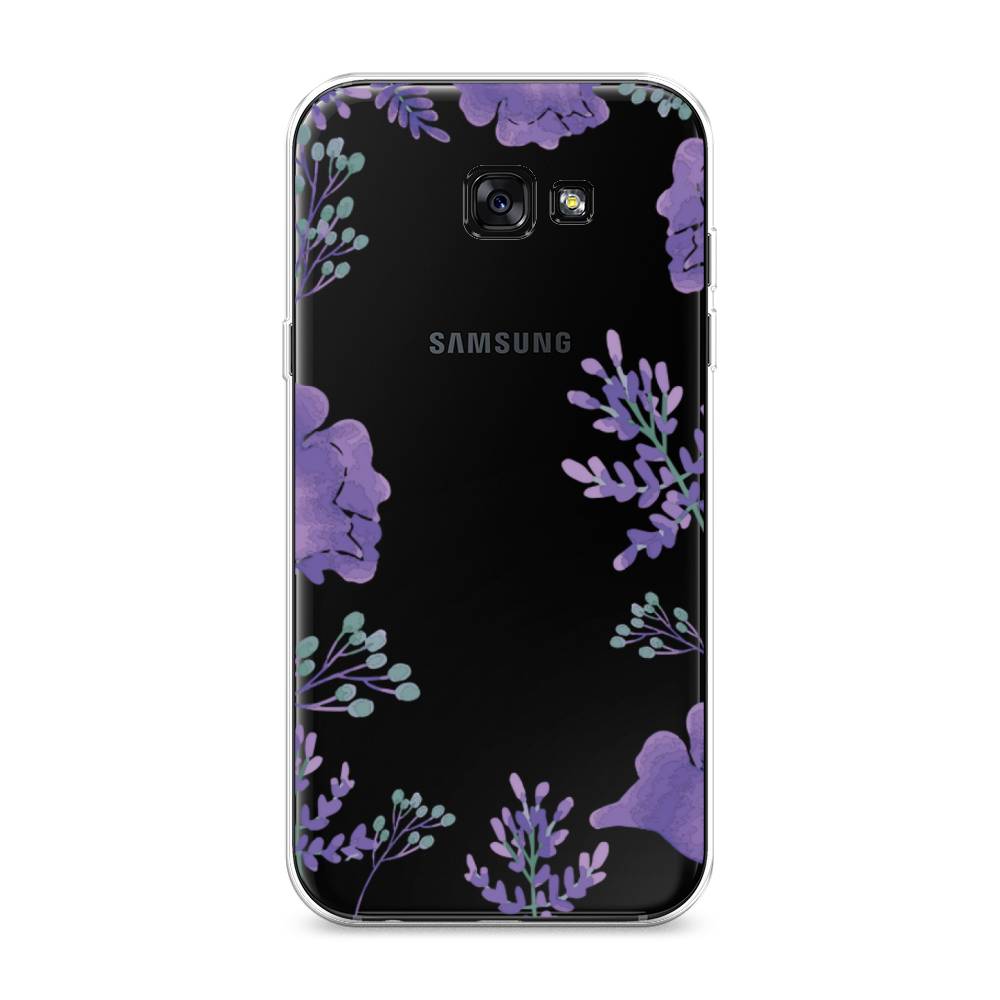 

Чехол Awog на Samsung Galaxy A7 2017 / Самсунг A7 2017 "Сиреневая цветочная рамка", Прозрачный;фиолетовый, 20950-8