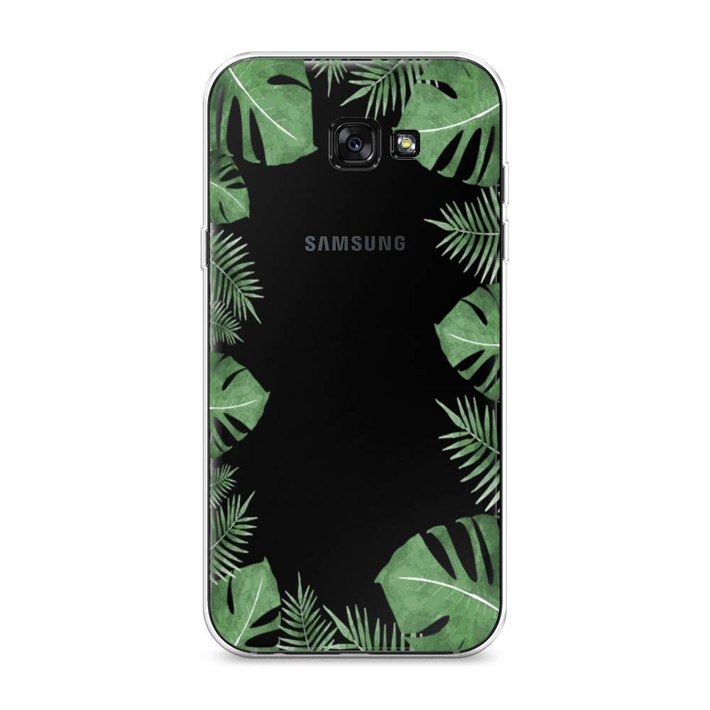 

Чехол Awog на Samsung Galaxy A7 2017 / Самсунг A7 2017 "Листья папоротника рамка", Зеленый, 20950-8