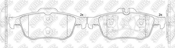 

Комплект тормозных колодок NIBK PN0521