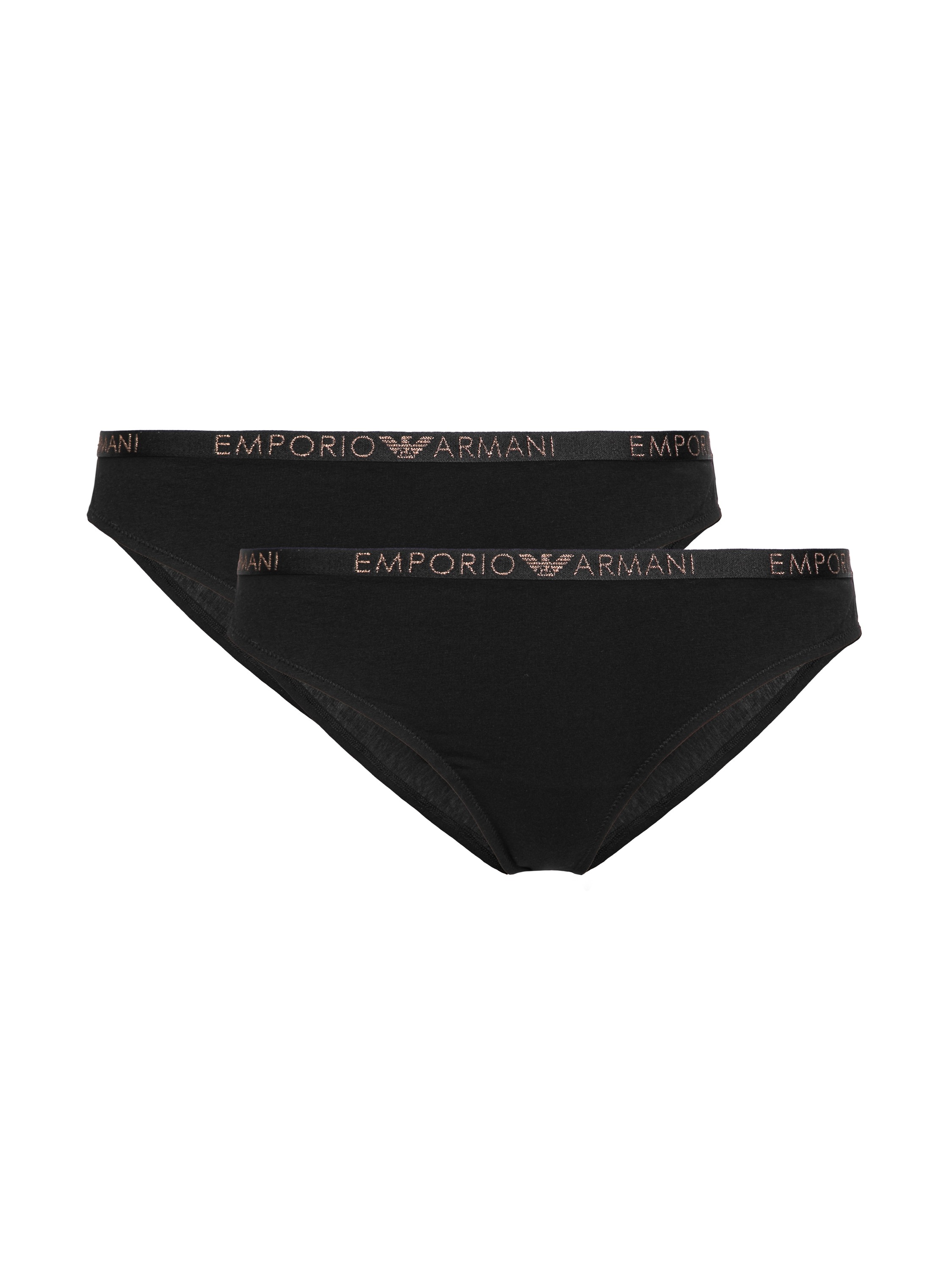 

Комплект трусов женских EA Underwear 1633342F223 черных 46 RU, 1633342F223
