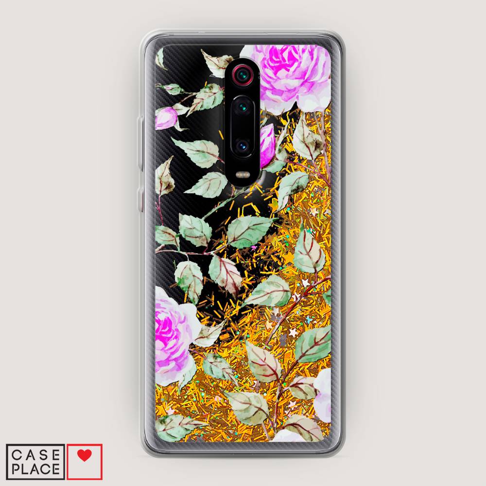 

Жидкий чехол с блестками "Цветочная фантазия 7" на Xiaomi Redmi K20 Pro, 35690-1