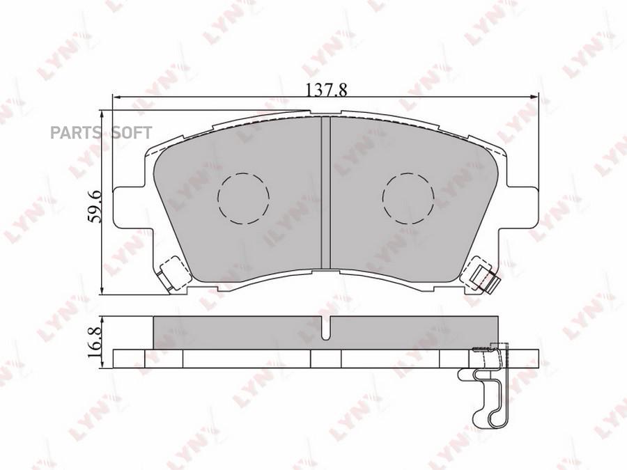 

Колодки торм.пер.SUBARU IMPREZA 2.0T 96-00/2.0 00-02/LEGACY 2.5 96-98/2.0-2.5 00-03/FOREST