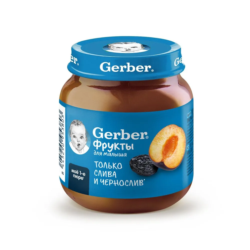 

Пюре Gerber слива-чернослив с 5 месяцев 125 г