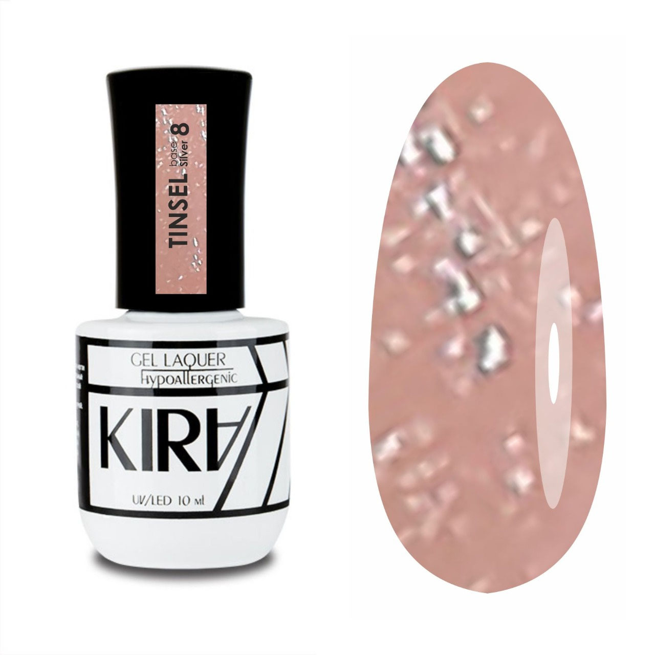 

База KIRA Tinsel Silver №8