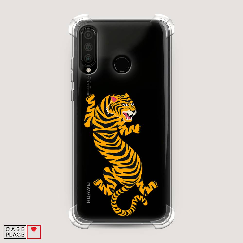 

Чехол Awog на Honor 20 Lite 2020 "Tiger be wind", Желтый;черный