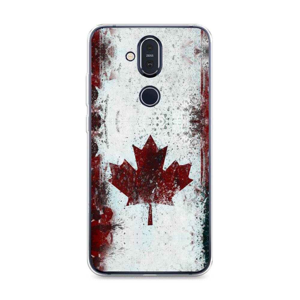

Чехол Awog на Nokia 8.1 / Нокиа 8.1 "Канада", Белый;красный;черный, 122250-5