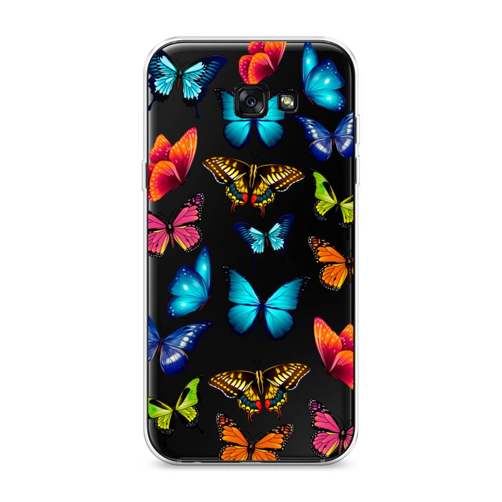 фото Чехол awog "разные бабочки" для samsung galaxy a7 2017