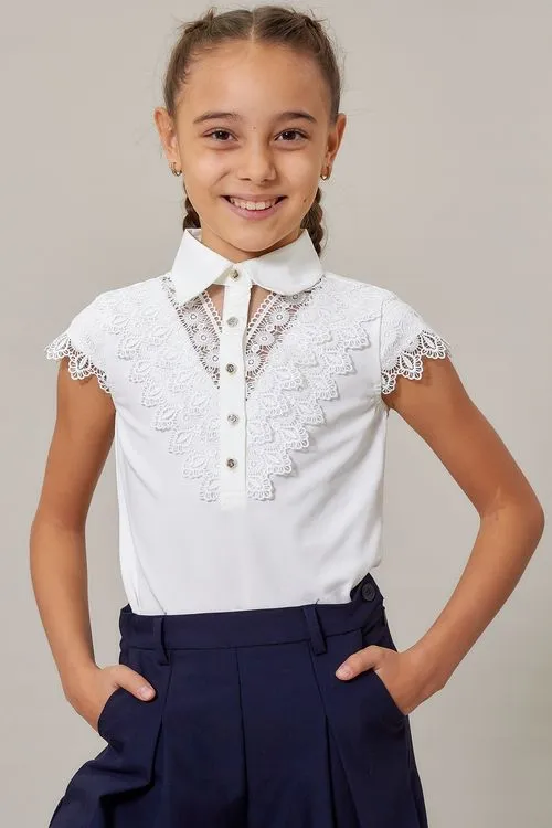 

Блузка детская Colabear 686405, бежевый, 160, 686405