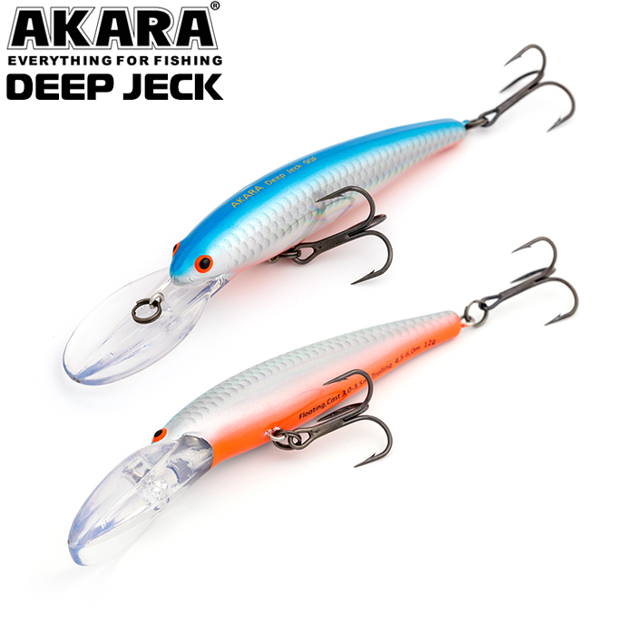 

Воблер Akara Deep Jeck 90F 12 гр 3/7 oz 3,5 in A63, Разноцветный, Deep Jeck