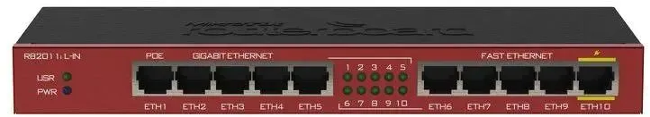 

Коммутатор Mikrotik RB2011iL-IN черный, красный, RB2011iL-IN