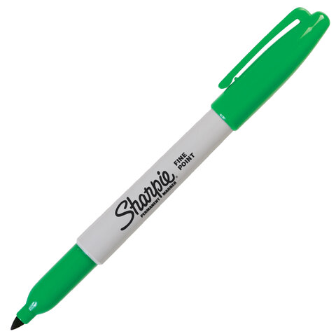 Маркер перманентный Sharpie зеленый SHARPIE Fine S0810960 зеленый 152155