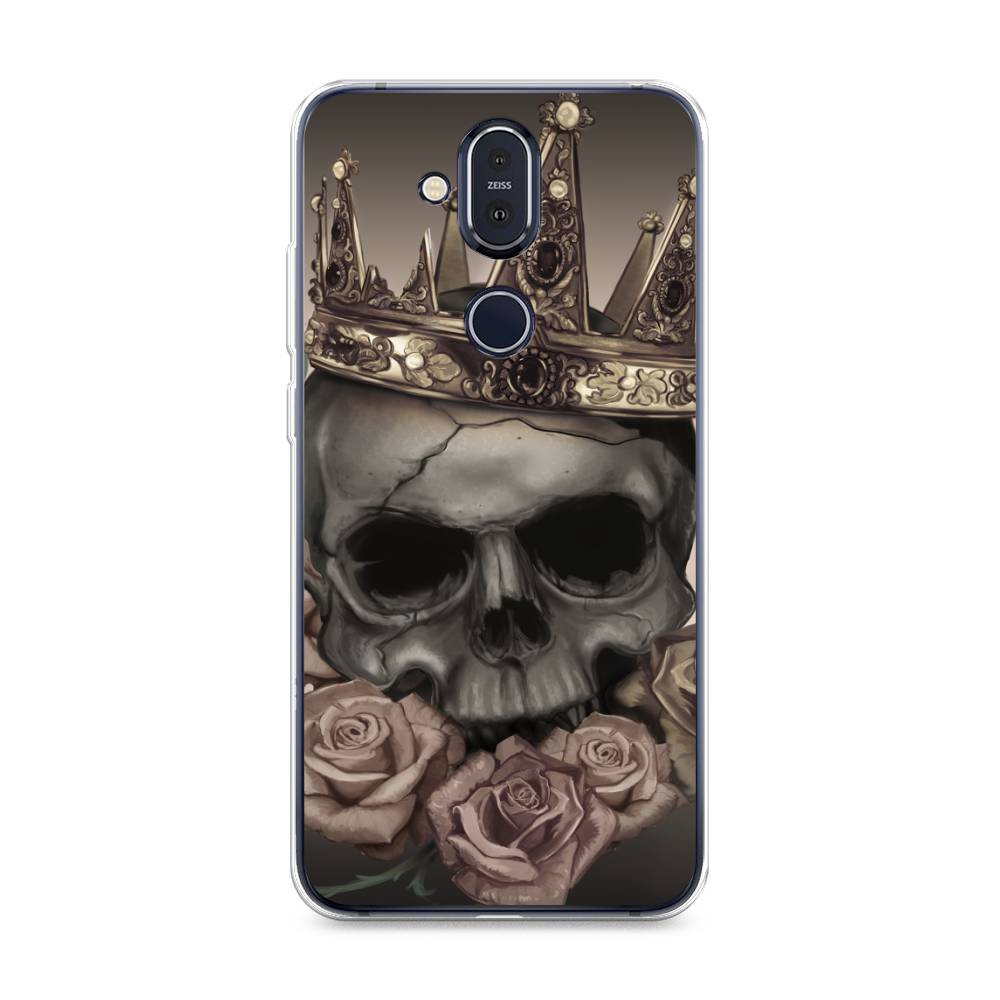 

Чехол Awog на Nokia 8.1 / Нокиа 8.1 "Череп 22", Серый;черный;бежевый, 122250-9