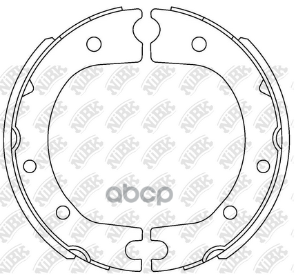 Колодки барабанные 2шт на одну сторону Toyota Blizzard 84-90/Dyn NIBK FN0019 FN0019-NIBK