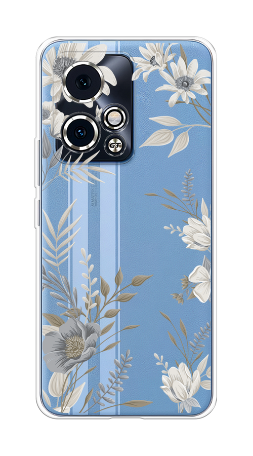 

Чехол на Honor 90 GT "Цветы сепия", Серый;прозрачный;зеленый;белый, 6123450-1