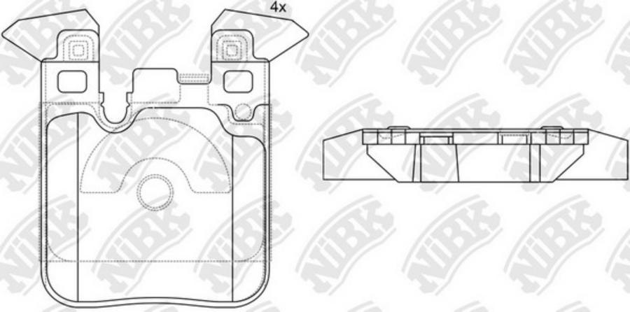 

Колодки дисковые ие BMW F20/F21/F30/F31/F34 1.4- NIBK PN32004 PN32004-NIBK