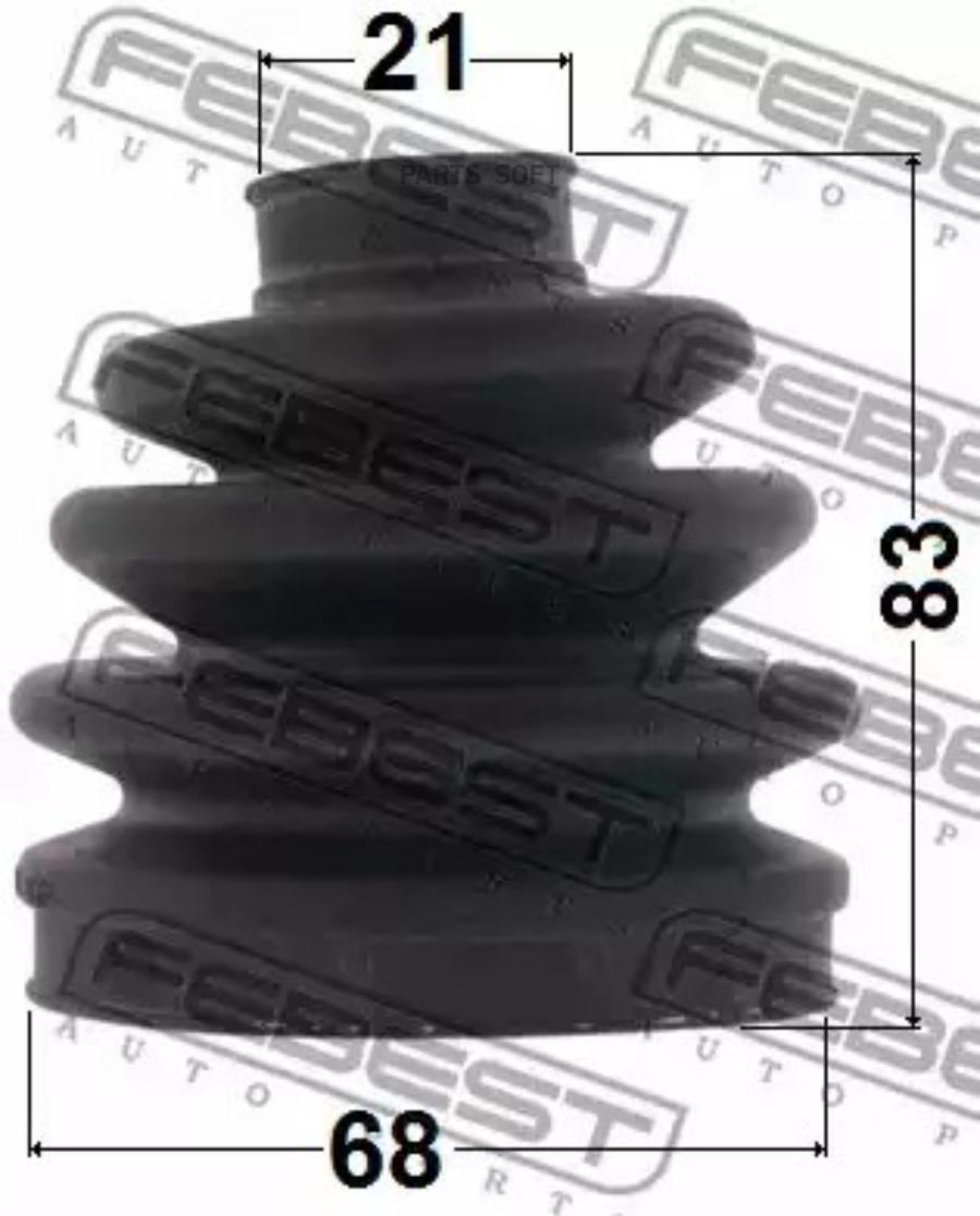 

FEBEST Пыльник ШРУСа FORD FIESTAFUSION CBK 2001-2008 68X83X21 FEBEST 2117-CBK