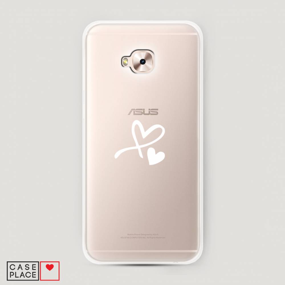 фото Чехол awog "сердечко минимализм" для asus zenfone 4 selfie pro zd552kl