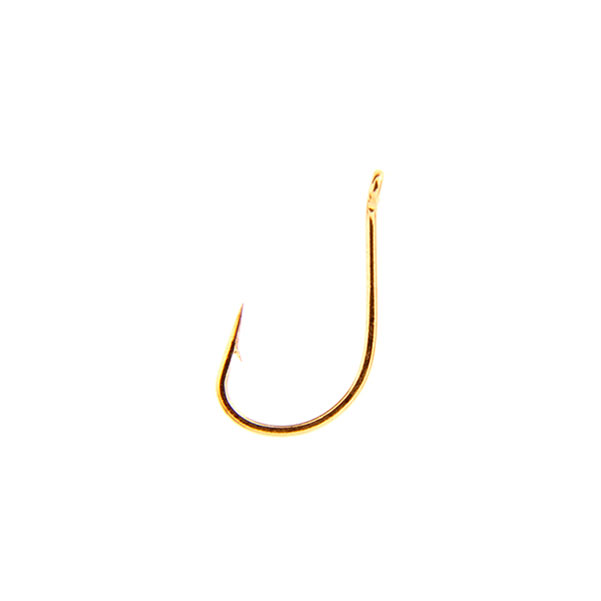 Одинарные крючки Higashi Chod Hook  №0,5 G, с колечком, прямое острие, с бородкой