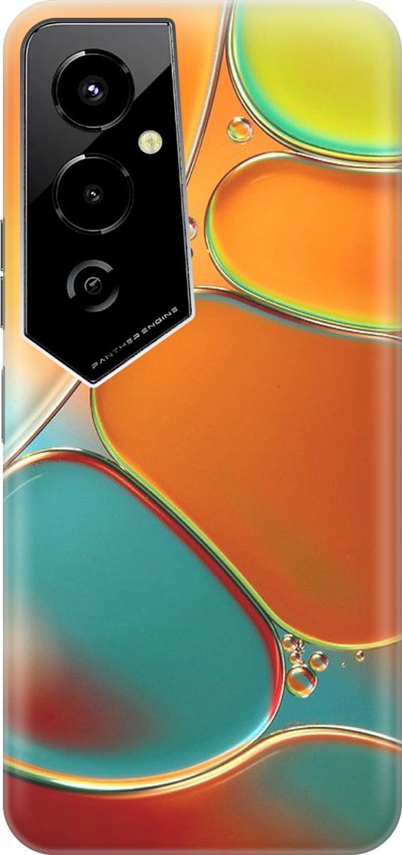 

Силиконовый чехол на Tecno Pova 4 Pro с принтом "Разноцветные пузырьки", Голубой;оранжевый, 158076