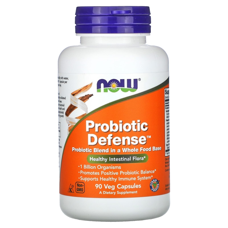 Пробиотики NOW Probiotic Defense 90 капсул