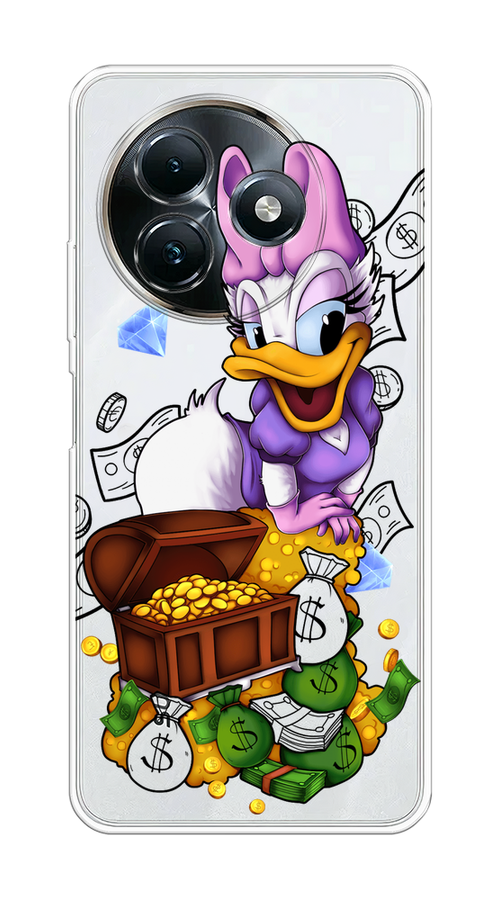 

Чехол на Itel S24 "Rich Daisy Duck", Коричневый;белый;фиолетовый, 3202050-1