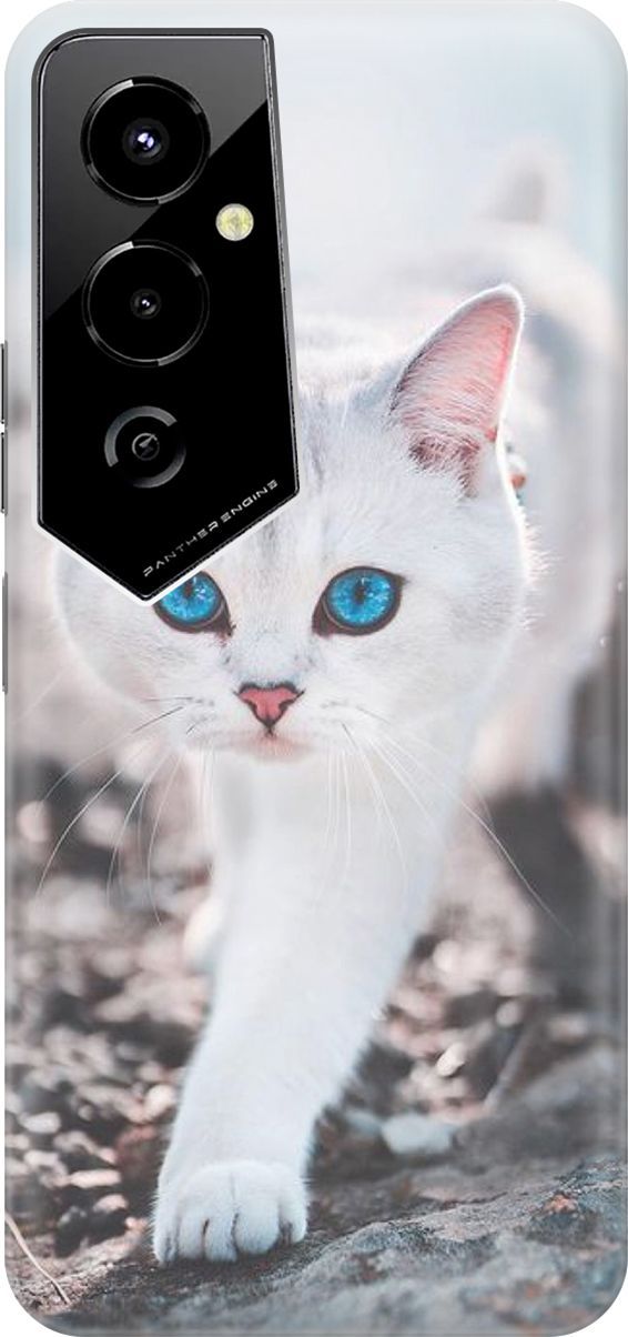 

Силиконовый чехол на Tecno Pova 4 Pro с принтом "Голубоглазый кот", Белый;серый, 158083