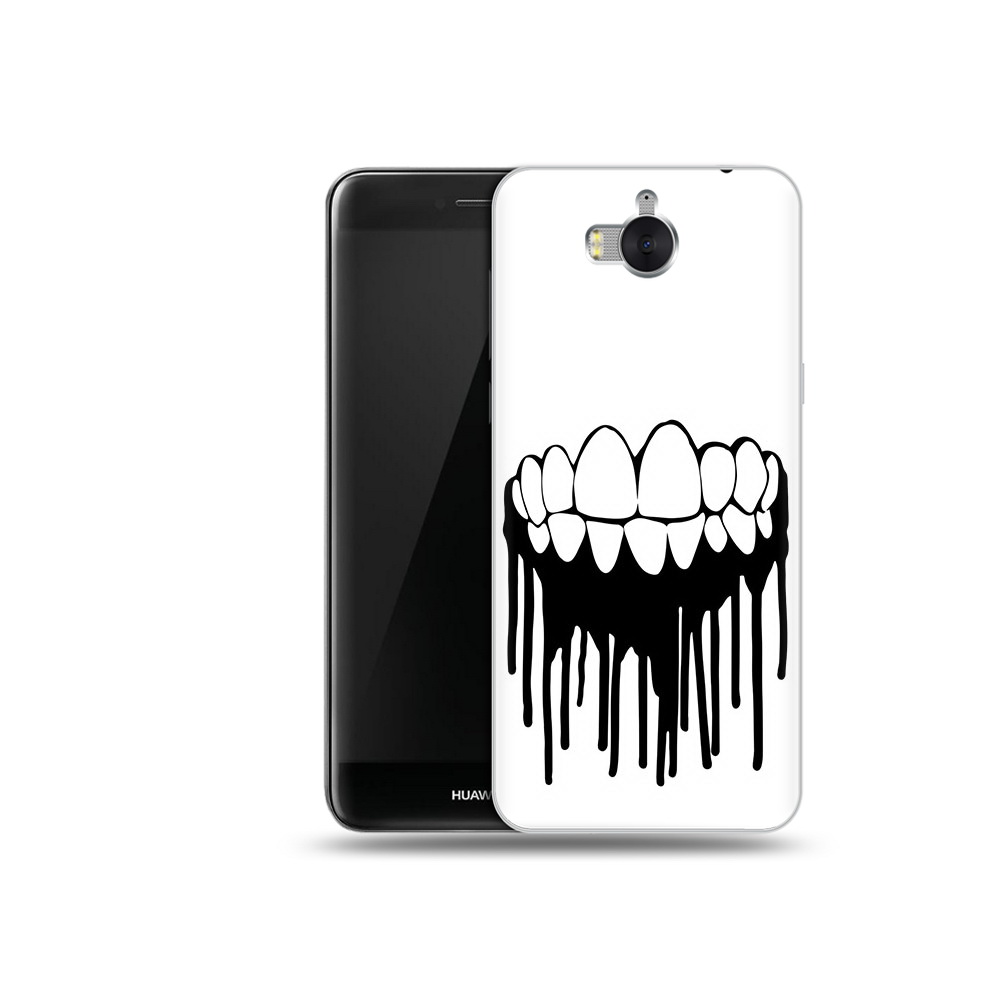 

Чехол MyPads Tocco для Huawei Y5 зубы (PT91582.58.372), Прозрачный, Tocco