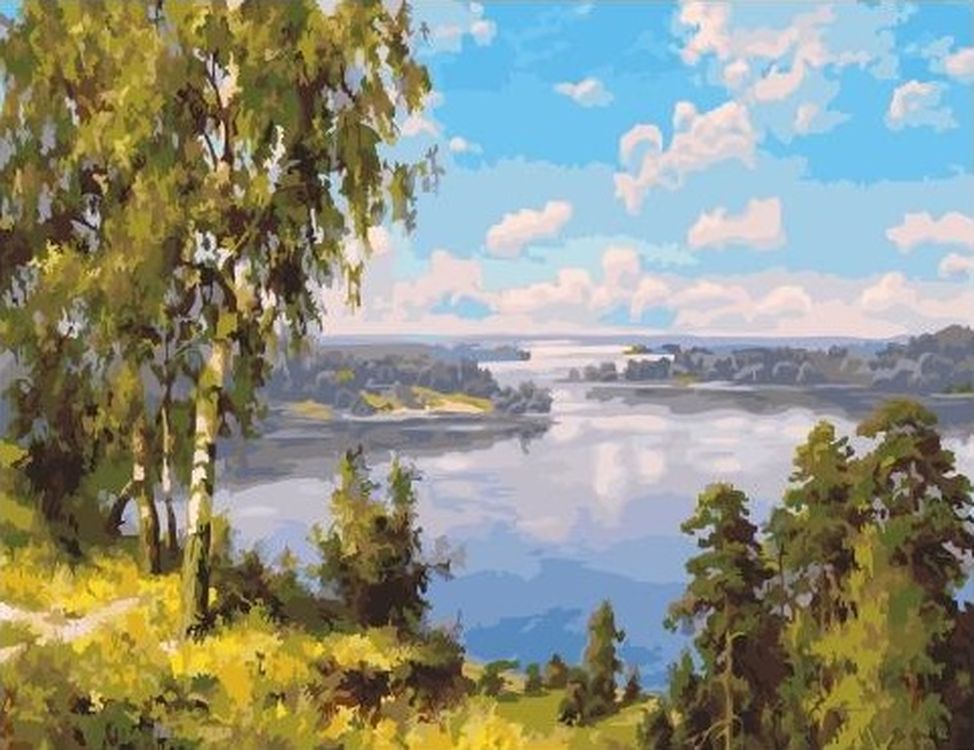 

Картина по номерам Paintboy (Premium) Просторы