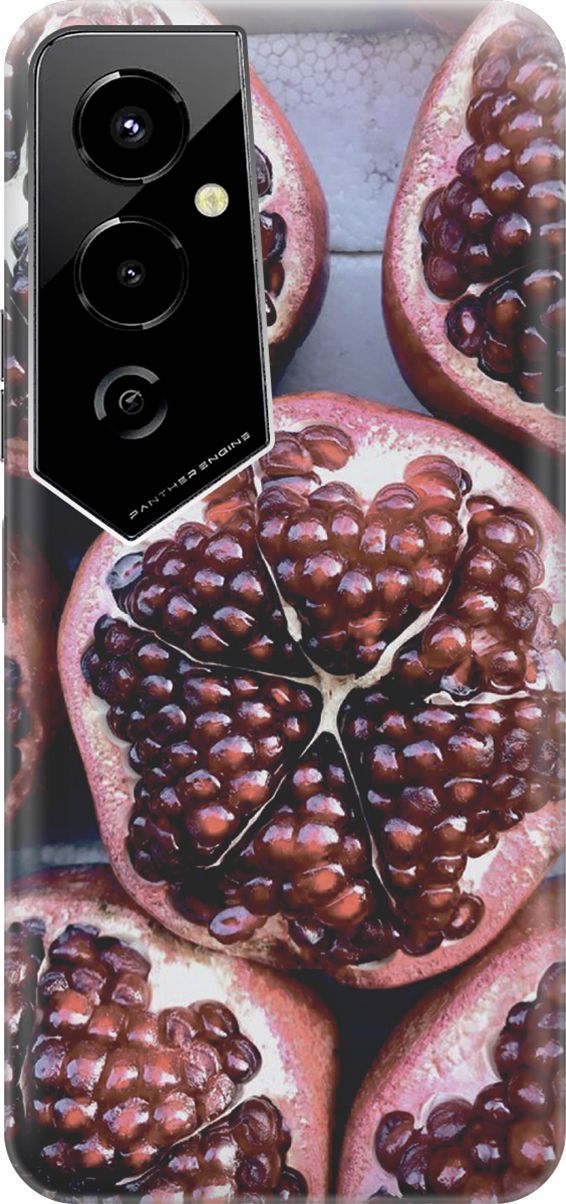 

Силиконовый чехол на Tecno Pova 4 Pro с принтом "Гранаты", Красный, 158091