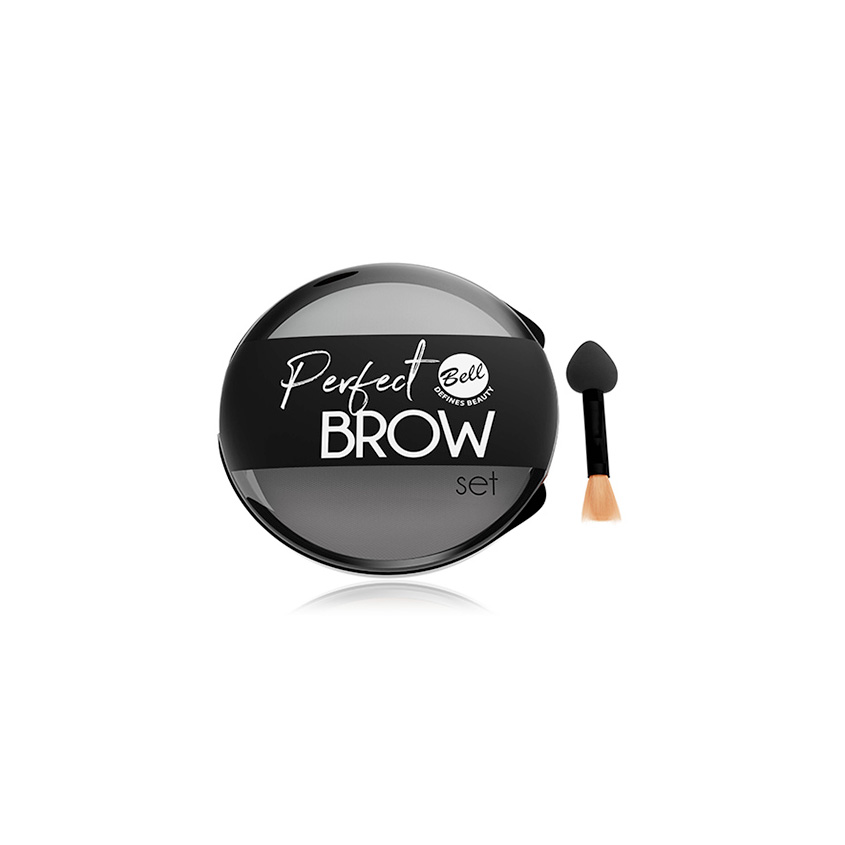 Набор для бровей BELL PERFECT BROW SET тон 03 innovator cosmetics набор кистей язычковых для окрашивания бровей классическая и мини