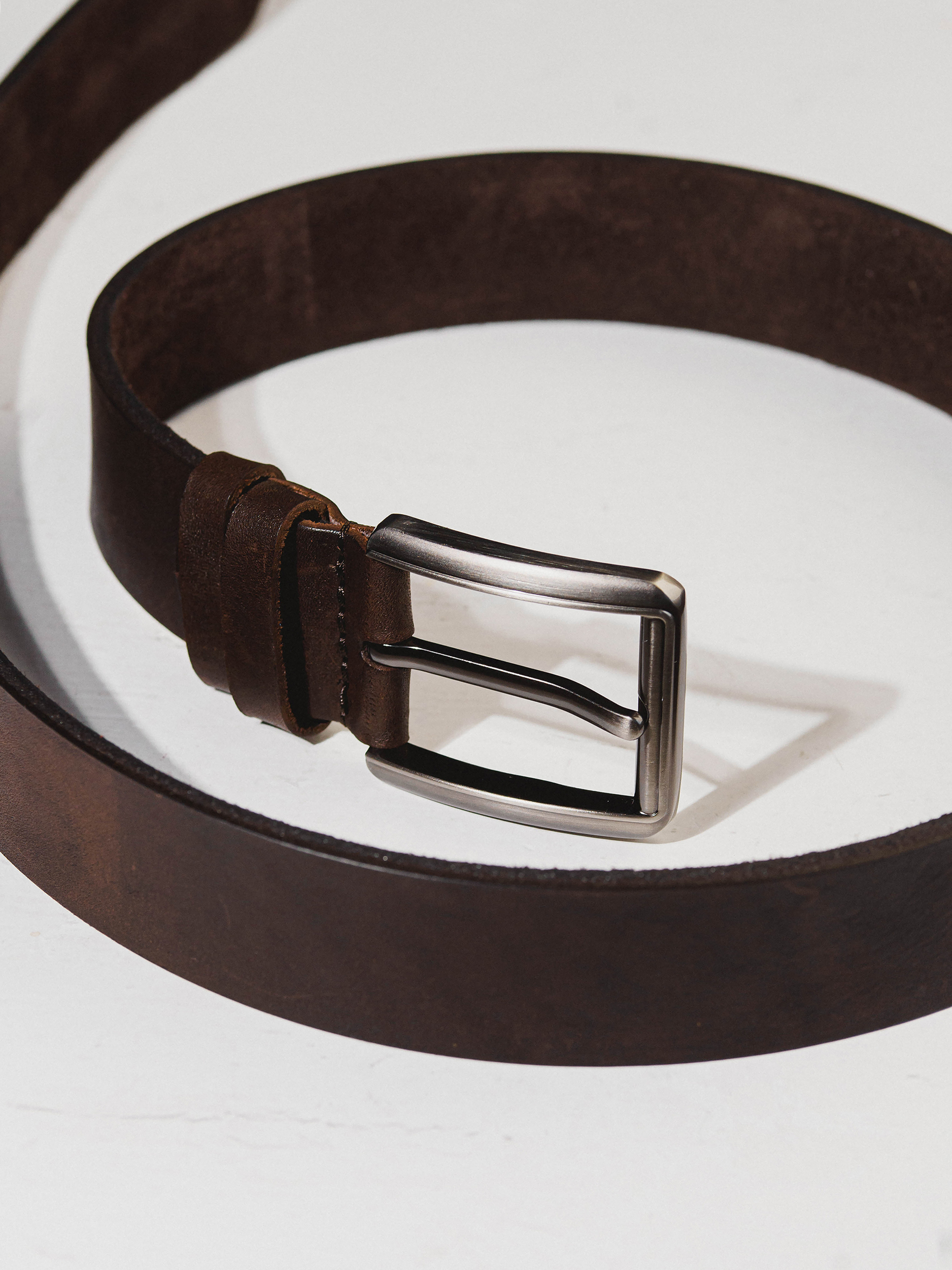 Ремень мужской AVSEN Rem71 шоколадный, 100 см