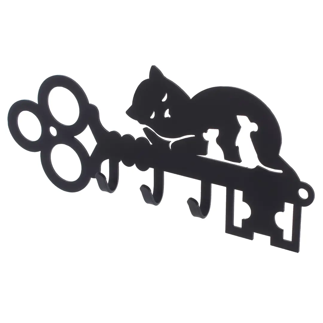 

Ключница DuckandDog Кот, 190х99х19 мм, сталь, цвет чёрный матовый