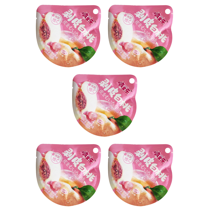 Сладость жевательная со вкусом Розовый персик, 5 шт по 23 г