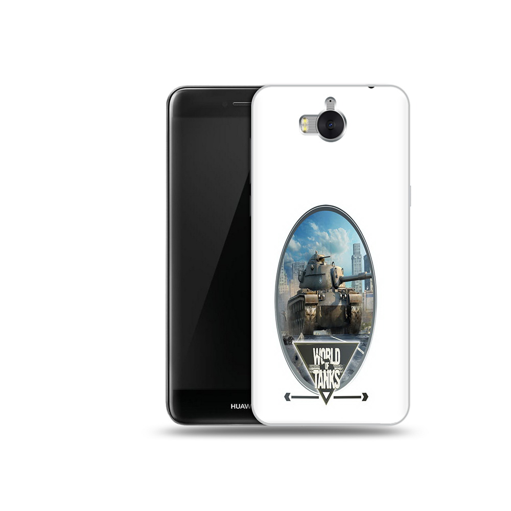 

Чехол MyPads Tocco для Huawei Y5 игра с танками (PT91582.58.375), Прозрачный, Tocco