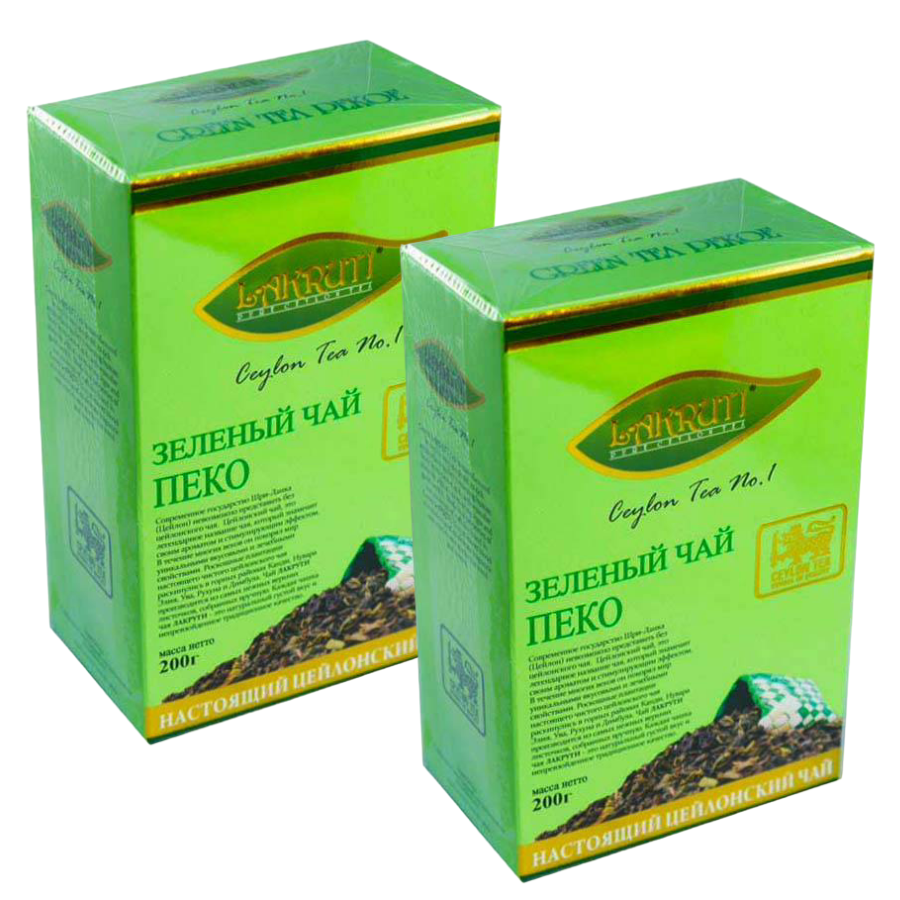 Чай зеленый Лакрути, 2 шт по 200 г