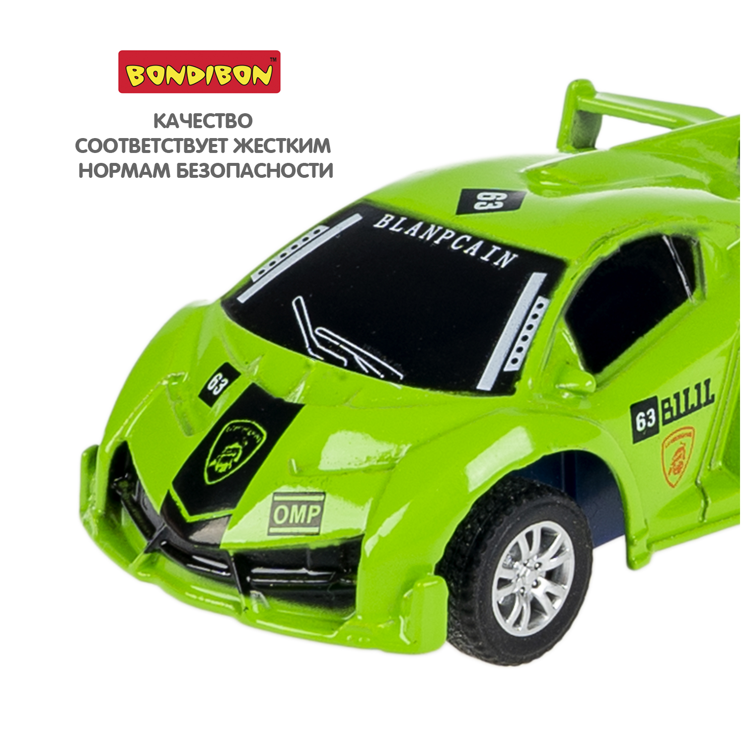 Машинка на радиоуправлении Bondibon, Box, гоночная, зеленая hti спортивная гоночная команда 4х4 teamsterz