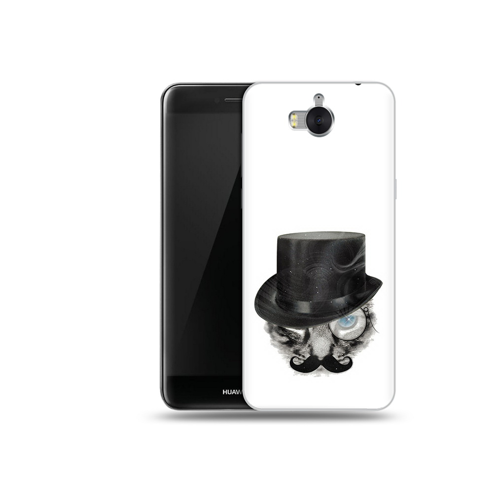 

Чехол MyPads Tocco для Huawei Y5 интелегентный кот (PT91582.58.378), Прозрачный, Tocco
