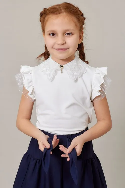 

Блузка детская Colabear 686434, бежевый, 146, 686434