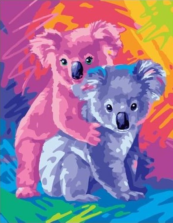 

Картина по номерам Paintboy (Premium) Коалы