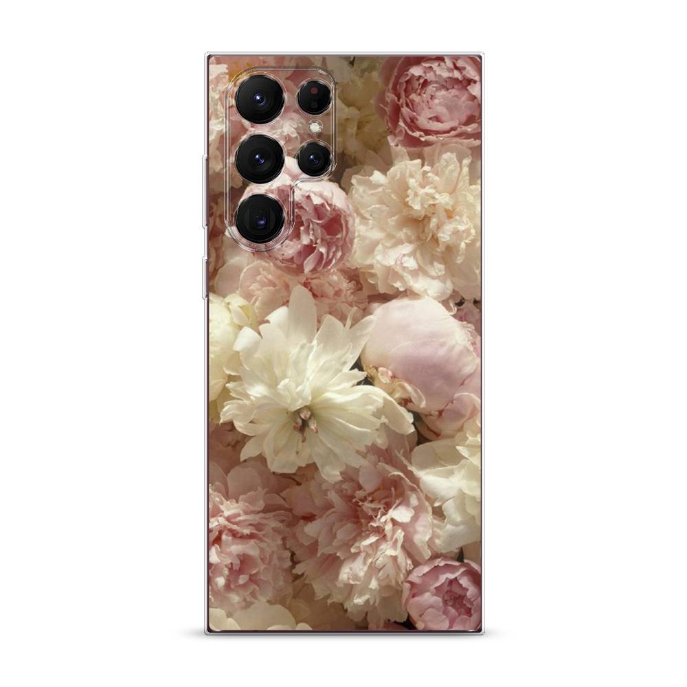 

Чехол Awog на Samsung Galaxy S22 Ultra / Самсунг S22 Ultra "Пионы светлые", Бежевый;коричневый, 2104050-8