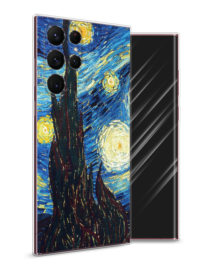 

Чехол Awog на Samsung Galaxy S22 Ultra / Самсунг S22 Ultra "Ван Гог Звездная ночь", Желтый, 2104050-9