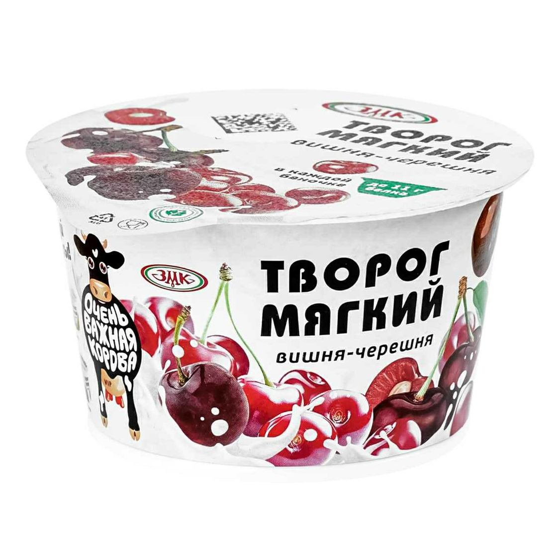 

Творог мягкий Очень важная корова вишня-черешня 4,2% 150 г
